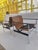 1960s Charles Pollock Knoll Chrome Leather Armchairs a Pair For Sale - Image 5 of 12