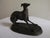 Antique French bronze sculpture depicting a standing Whippet / Italian Greyhound in the style of Pierre-Jules Mene...