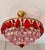 Vintage French Style Crystal Chandelier – Hand-Painted Pink & Ruby Red Prisms For Sale - Image 9 of 18