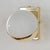 Space Age White Murano Glass Sphere and Brass Frame Wall Sconce, Italy, 1990s For Sale - Image 7 of 12