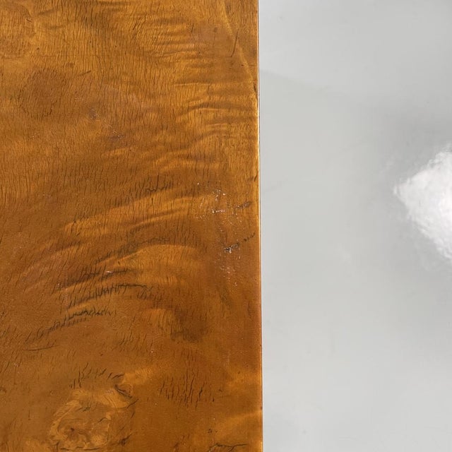 Wood Italian Art Desk in Wood and Steel, 1930s For Sale - Image 7 of 17