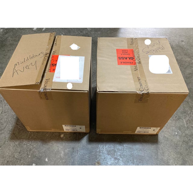 Visual Comfort Thomas O'Brien Tob 5150hab-Wg Milton Road Flush Mount Ceiling Light in Hand-Rubbed Antique Brass – 14" For Sale - Image 12 of 18