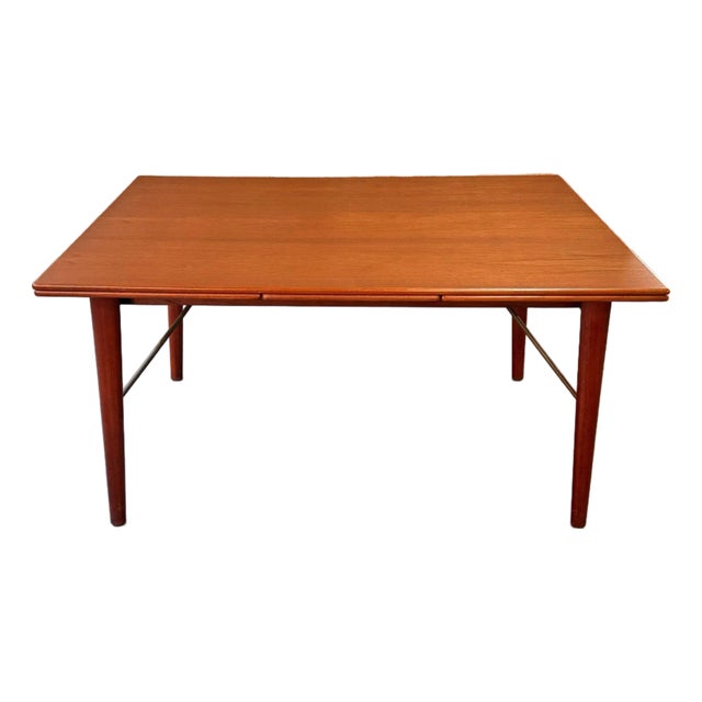 1950s Rare Teak Dining Table by Peter Hvidt & Orla Mølgaard-Nielsen For Sale