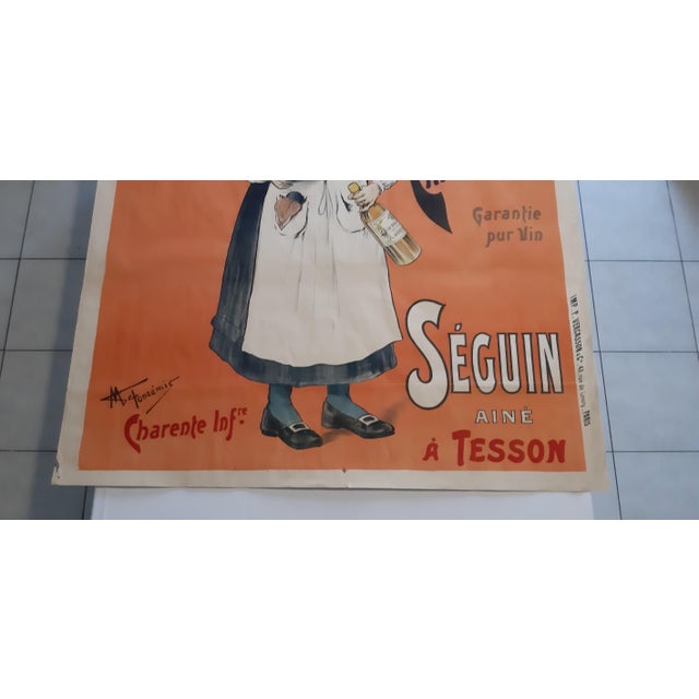 Vintage Poster La Saintongeoise by M.Tanzemis, 1901 For Sale - Image 3 of 15