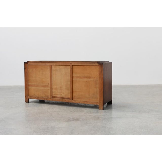 Art Deco Carved Geometric Sideboard in Oak by Charles Dudouyt, 1940 For Sale - Image 18 of 18