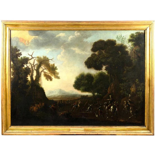 After Vincent Adriaenssen, Martyrdom of Saint Stephen, Oil on Canvas, 17th Century, Framed For Sale - Image 6 of 6