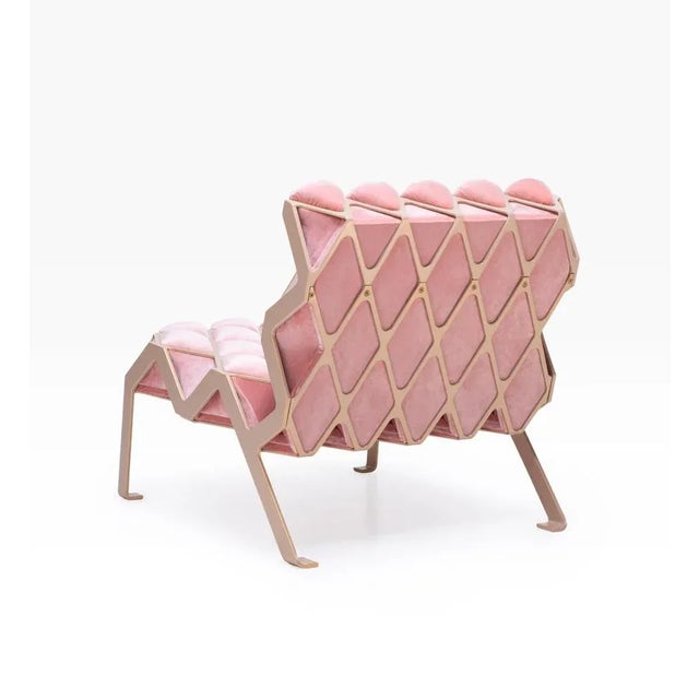 Metal Marie-Antoinette Matrix Chair by Plumbum For Sale - Image 7 of 9