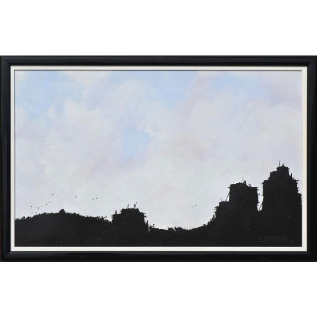 "Pueblo V" - Minimal Silhouetted Landscape by Duane Albert Armstrong For Sale In Monterey, CA - Image 6 of 6
