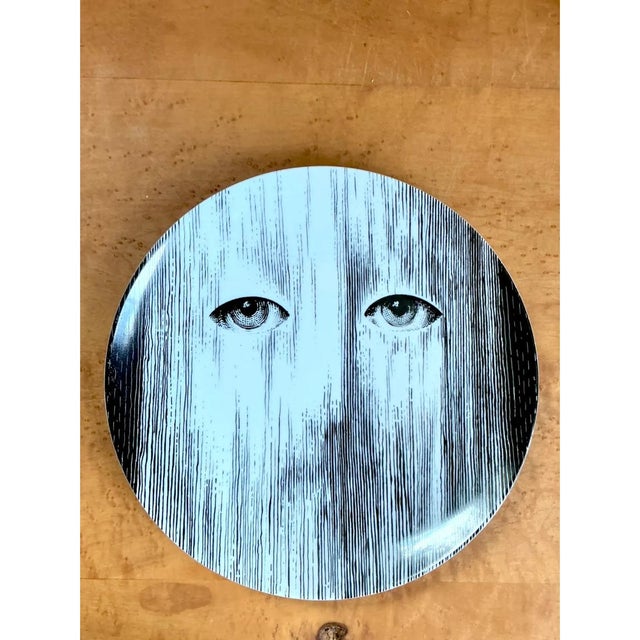 Fornasetti Tema E Variazioni Ceramic Plate For Sale - Image 12 of 12