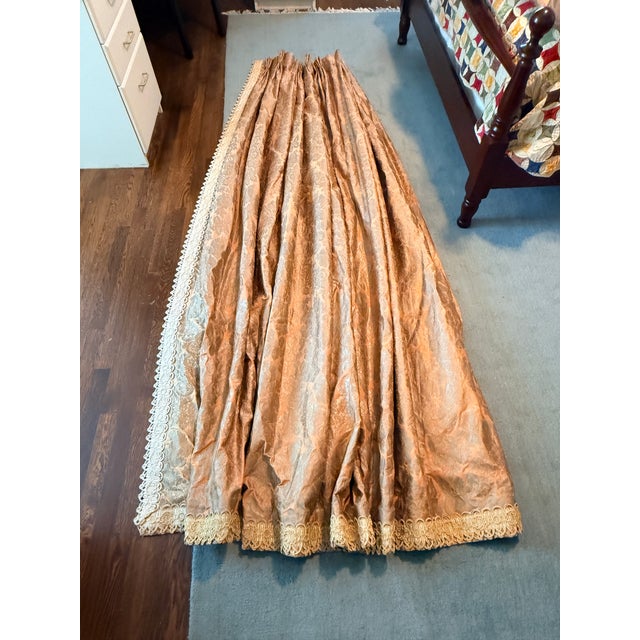 Pair of Fortuny Panels With Decorative Trim For Sale - Image 10 of 13