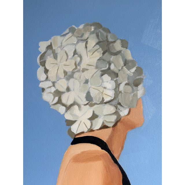 "Hydrangea" Original Modern Oil Painting, by Jennifer Hohlfelder For Sale - Image 4 of 10