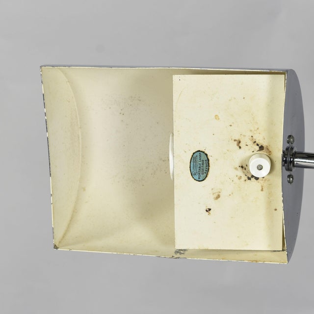 Raymor Chrome and Stone Mid-Century Modern Floor Lamp For Sale - Image 13 of 15