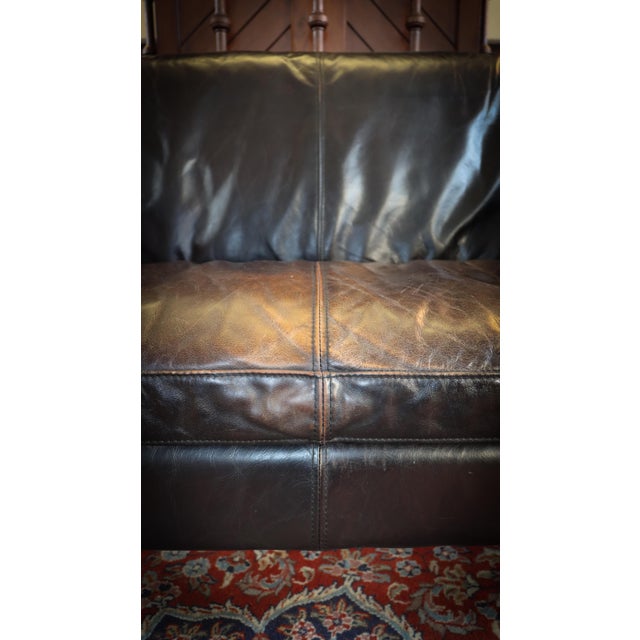 Black Reggio Two-Seater Leather Sofa by Timothy Oulton Halo, 2010s For Sale - Image 8 of 18