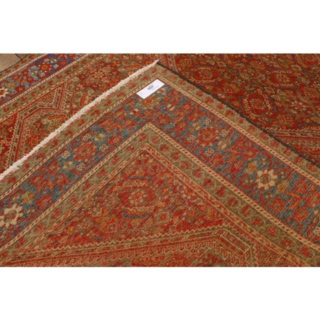 Late 19th Century Antique Persian Mishan Malayer Rug - 04'00 X 06'08 For Sale - Image 5 of 10