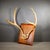 ABOUT Vintage mounted dear antlers on a beveled wooden plaque. CREATOR Unknown DATE OF MANUFACTURE c.1940-1970. MATERIALS...