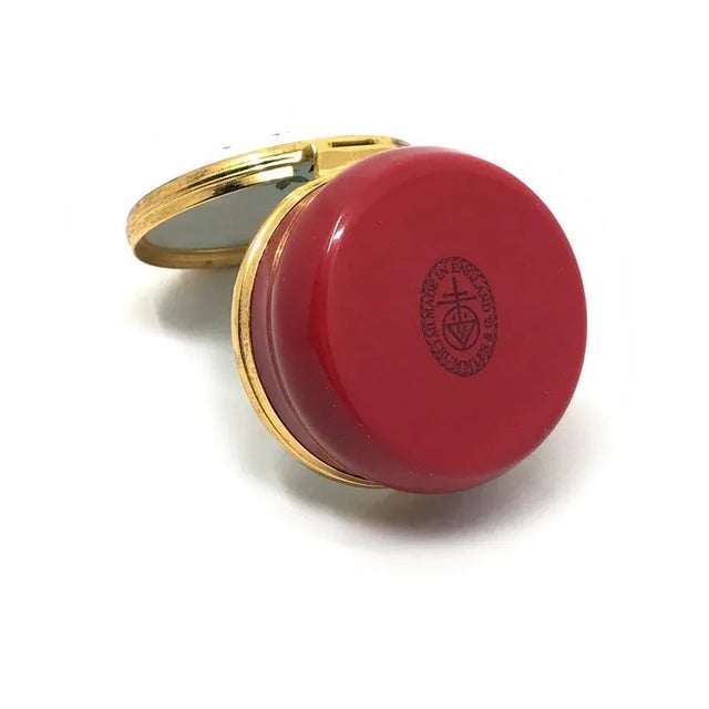 Traditional Crummles Enamel Box With Poinsettia For Sale - Image 3 of 5