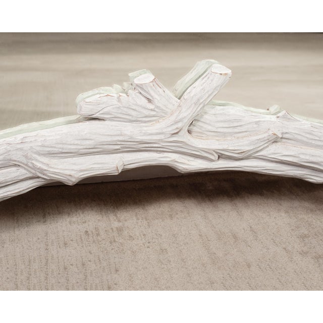 Pair of John Dickinson Style White Lacquered Faux Bois Mirrors For Sale - Image 16 of 18