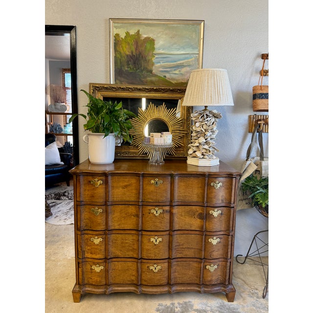 18th C Danish Rococo Burl Walnut Commode / Chest of Drawers For Sale In Los Angeles - Image 6 of 11