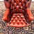 English Oxblood Chesterfield Office Chair For Sale - Image 6 of 8