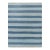 Rug & Kilim's Contemporary Dhurrie Rug in Blue Stripes - 6x9 For Sale