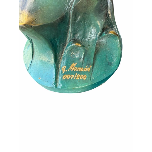 G. Mancini Signed & Numbered Bronze "Friendship" Sea Turtle Wave Sculpture For Sale - Image 4 of 9