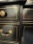 Mid 20th Century Vintage Black Lacquered Chinoiserie Bubble Glass Display Cabinet by Jasper Cabinet Company For Sale In New York - Image 6 of 12