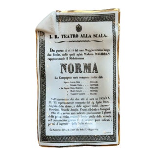 1970s Piero Fornasetti Norma I. R. Teatro Alla Scala - Operatic Ashtray For Sale