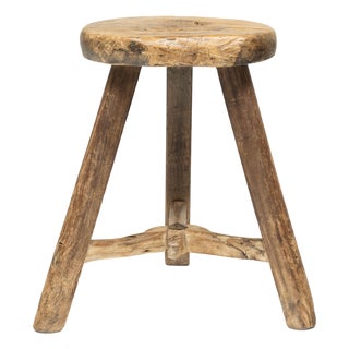 Chinese Iron Star Chopping Stool, C. 1900 For Sale