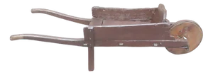 Wood and Wrought Iron Cart, 1800s
