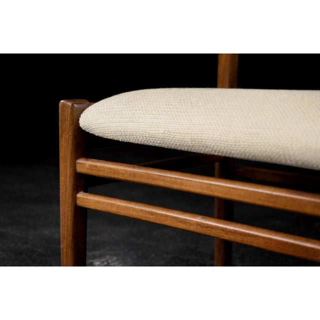 Mid-Century Modern Danish Teak and Beige Fabric Chairs, 1960s, Set of 4 For Sale - Image 14 of 18