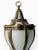 Traditional Antique Hanging Lantern Brass With Curved Glass For Sale - Image 3 of 4