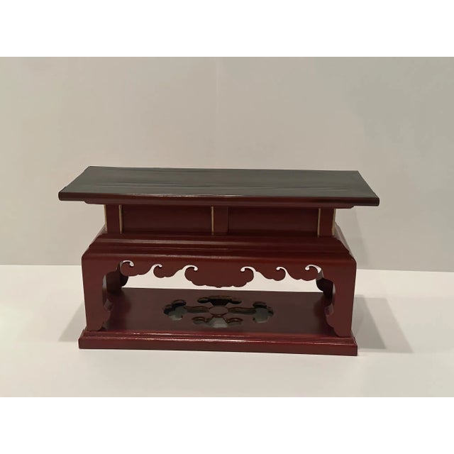 Chinese Red & Black Lacquer Altar Table For Sale In Philadelphia - Image 6 of 10