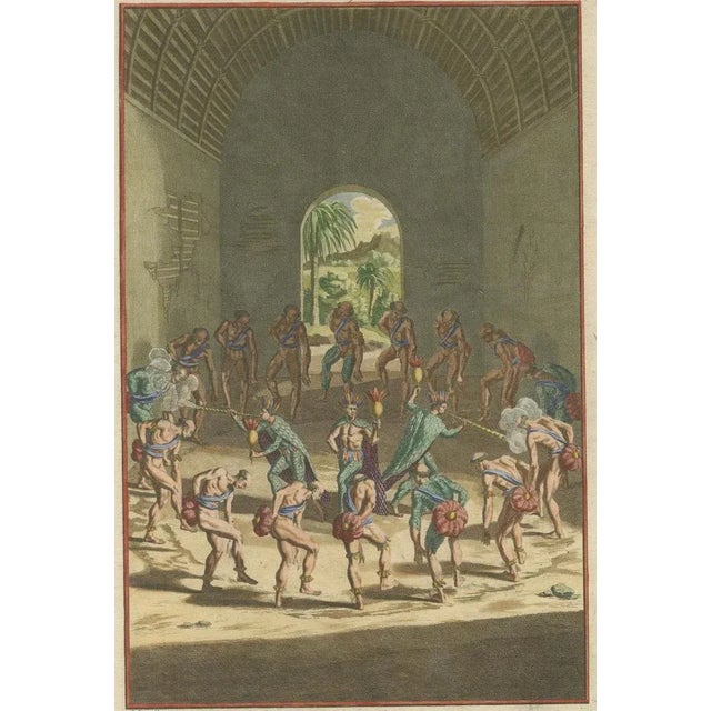 A Ritual Dance of the Caribbean, 1722, Paper For Sale - Image 4 of 7