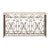 Decorate Iron Console With Travertine Top For Sale