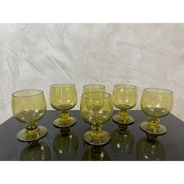 Cocktail Glasses from Biot, Set of 6 For Sale - Image 11 of 11