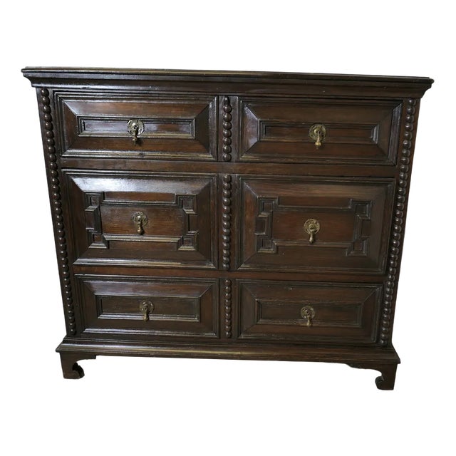 Small Georgian Oak Chest of Drawers For Sale