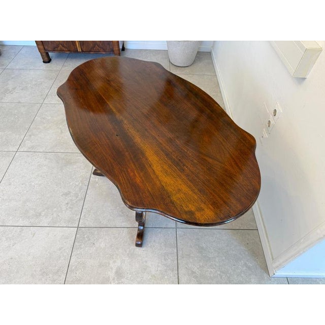 Late Biedermeier Coffee or Side Table in Walnut For Sale - Image 13 of 16