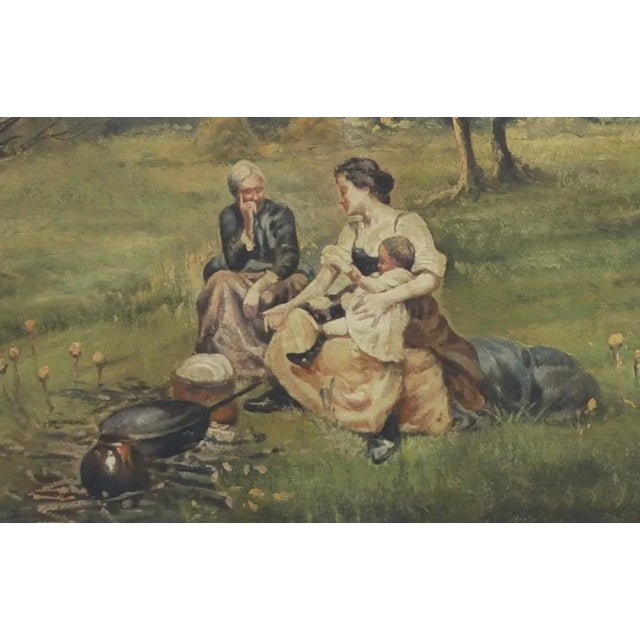 2000 - 2009 Country Landscape, French School, Italian Oil on Canvas Painting For Sale - Image 5 of 7