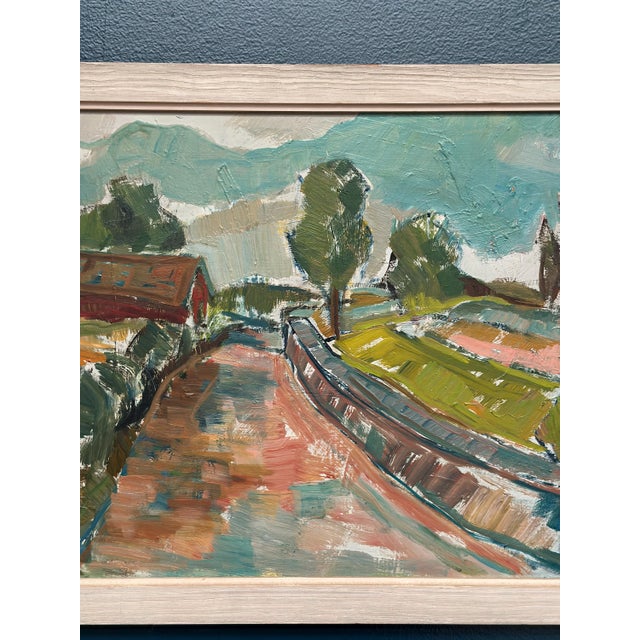 Sture Haglundh, Landscape, 1950s, Oil Painting on Panel, Framed For Sale - Image 16 of 18