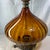 Vintage Mid Century Modern Amber Glass Table Lamp For Sale - Image 4 of 6