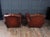 Art Deco French Moustache Back Leather Club Chairs, 1930, Set of 2 For Sale - Image 15 of 18