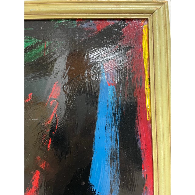 Abstract 20th Century Abstract Oil Painting Pulgini 32 X 26 For Sale - Image 3 of 9