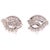 2010s 14 Karat White Gold Fashion Earrings With Diamonds 1.25 TDW For Sale - Image 5 of 9