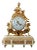 Louis XVI Style Gilt Bronze and White Marble Clock For Sale
