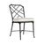 Brown Jordan Calcutta Side Chair in Black Jade with Sea Salt and Castaway Welt Cushions For Sale