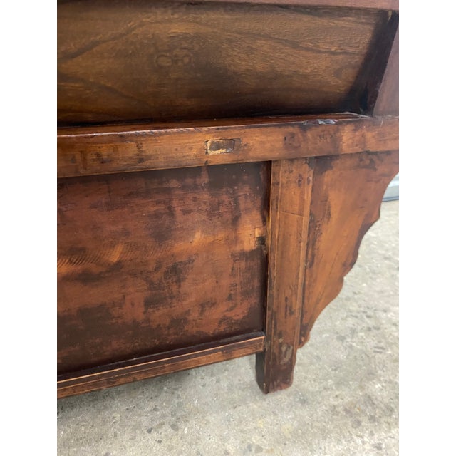 Oriental Vintage Hand Carved Bench . For Sale - Image 9 of 12