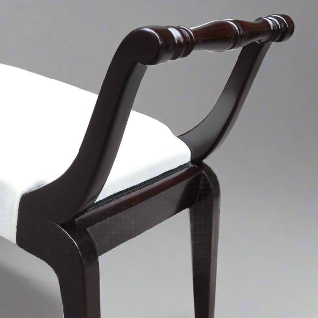 1950s 1950s Ebonized Italian Mid Century Bench For Sale - Image 5 of 6