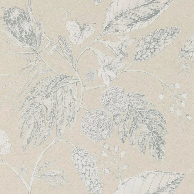 Harlequin Amborella Wallpaper in Jute - a Sample For Sale