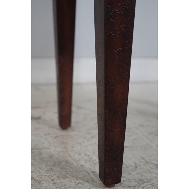 Pair of Venetian Paint Decorated 2 Drawer End Tables Nightstands For Sale - Image 12 of 16