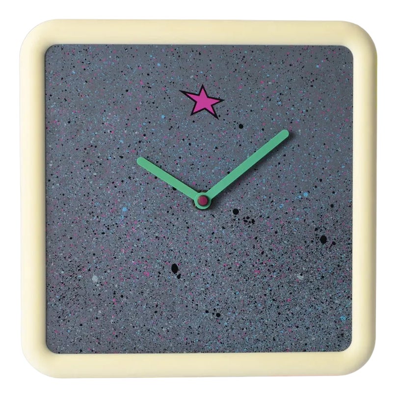 Splatter Wall Clock from EJ, 1980s | Chairish